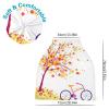 Autumn Yellow Tree Wheel Baby Car Seat Canopy, Stroller Cover, Shopping Cart Cover & Nursing Cover view 3