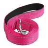 Reflective Nylon Dog Training Leash with Padded Handle, Rose Red view 1