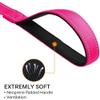 Reflective Nylon Dog Training Leash with Padded Handle, Rose Red view 3