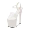 Women's 20 cm High Heels for Stage, Pole Dance, Nightclub and Party, White, EU 44 view 1