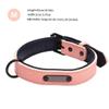 PAKEY Adjustable Puppy Collar, Superfiber PU Leather, Durable Safety Collar, Pink, M view 2