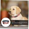 PAKEY Adjustable Puppy Collar, Superfiber PU Leather, Durable Safety Collar, Pink, M view 4