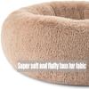 Cozomiz 35.4 in Round Donut Plush Dog Bed, Washable, Multicolor Gradient view 3