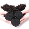 Luovce Brazilian Human Hair, Grade 10A, Afro-Fumi Curly, 100% Human Hair, Wefted, Natural Color view 4