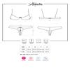 Obsessive Women's Red Lace Lingerie Set with Underwire Cups and Open Thong, XXL view 4