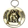 Vintage Antique Bronze Personalized Double-Sided Dog ID Tag – Husky view 2