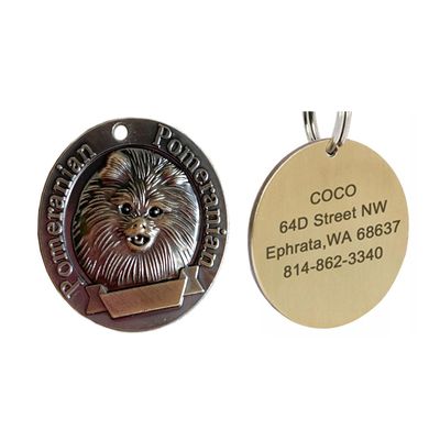 Vintage Antique Bronze ID Tags