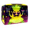 Aloha Makeup Bag with Toucan, Pineapple & Palm Design, Zipper, Multicolor 09, 18.5 x 7.5 x 13 cm view 1