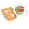 Tiny Dining Kids' Bamboo Suction Llama Dinner Set - Orange view 3