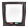 LIANYG 4-Way Plastic Pet Flap, Brown, Size M view 2