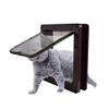 LIANYG 4-Way Plastic Pet Flap, Brown, Size M view 3