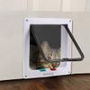 LIANYG 4-Way Plastic Pet Door, White, Size L view 4