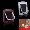 LIANYG Lockable Cat Flap for Kittens and Dogs, White view 2