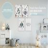 Papierschmiede 4-Piece Kids' Art Set, A3 Framed in White Wood Frames, Castle Fantasy Fairy Tale, Knights and Dragons view 3