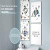 Papierschmiede 4-Piece Kids' Art Set, A3 Framed in White Wood Frames, Castle Fantasy Fairy Tale, Knights and Dragons view 4