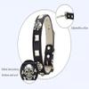 ZESLIV Dog Collar with Studded Skull Design view 3