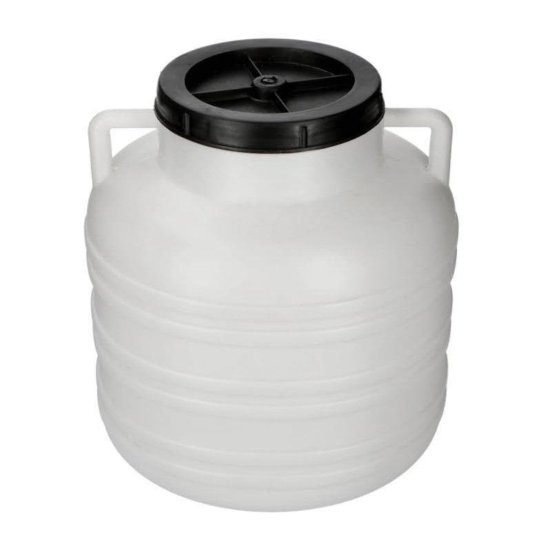 MIKONI 20L Food-Grade Wide-Mouth Feed Storage Barrel with Screw Lid