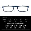 Viseng Blue-Light-Blocking Folding Reading Glasses, +3.0, Blue view 2