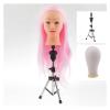 RH-HPC Mannequin Head with Human Hair and Stand Holder view 2