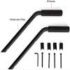 Jtron Front and Rear Grab Handles, Steel Set for Jeep Wrangler JK 2007–2019, Black view 2