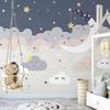 Custom 3D Hand-Painted Starry Sky Wall Mural, 400 x 280 cm view 1