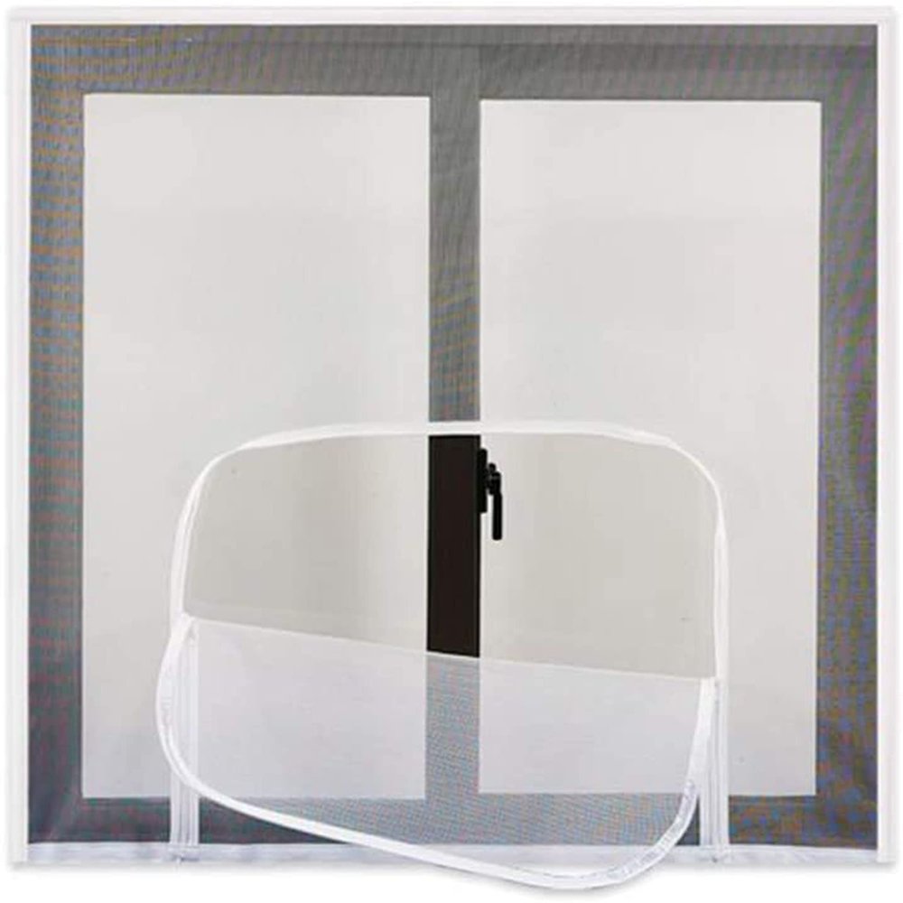 Cat Safety Window Net with Zipper, Self-Adhesive, Washable
