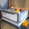 ZWJABYY Foldable Bed Rail, Gray, 1.5 m, for Queen and King Beds, 1.2/1.5/1.8/1.9/2/2.2 m view 1
