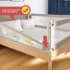 ZWJABYY Foldable Bed Rail, Gray, 1.5 m, for Queen and King Beds, 1.2/1.5/1.8/1.9/2/2.2 m view 4