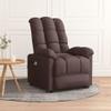 vidaXL Electric Massage Recliner Chair Dark Brown Fabric view 2