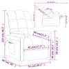 vidaXL Electric Massage Recliner Chair Dark Brown Fabric view 3