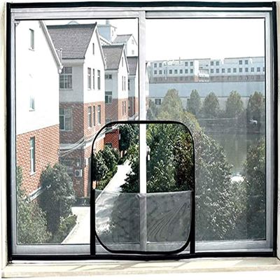 Washable Self-Adhesive Cat-Proof Window Screen with Zipper