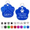 Uiopa 2-Pack Paw Dog Tags with Engraving view 1