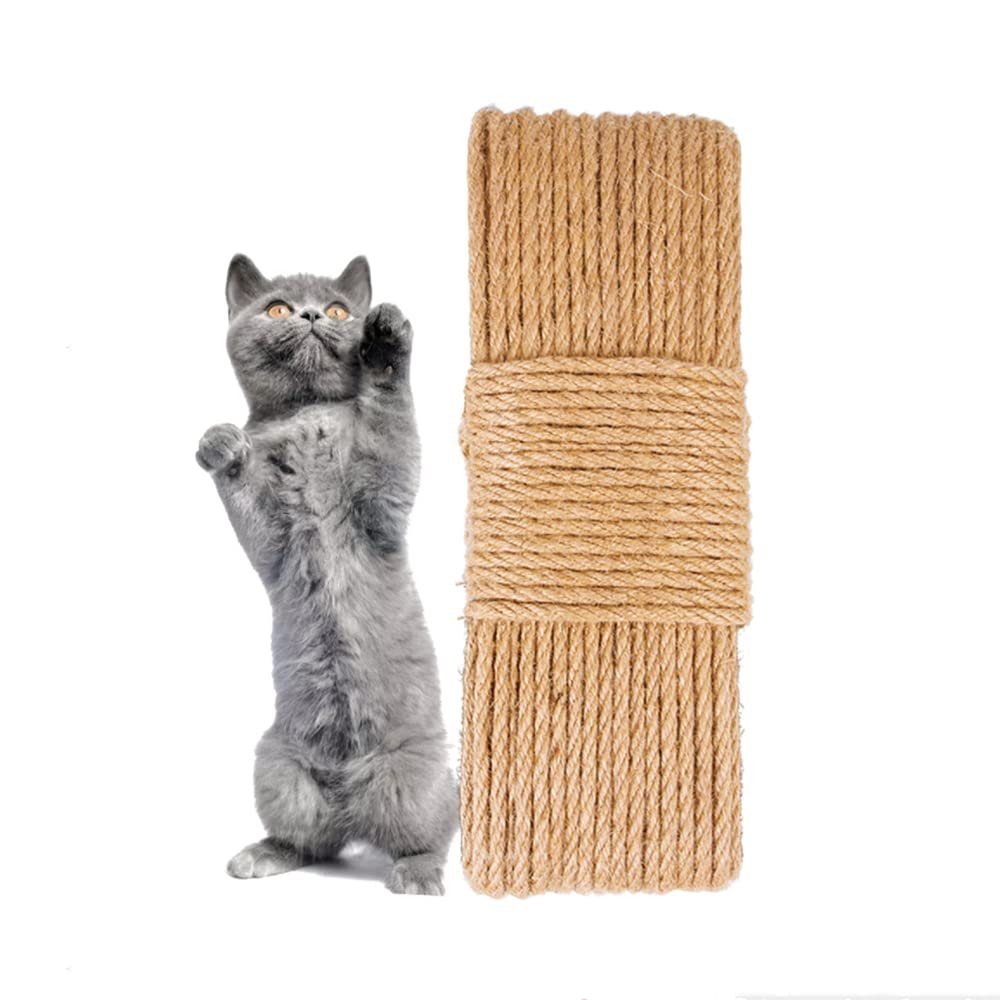 SUMPIGGER Natural Sisal Rope for Cat Scratching Posts, 4/6/8 mm