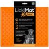 LickiMat X Large Breed Buddy Dog Lick Mat, Calming Slow Feeder and Anxiety Relief Alternative to Puzzle Toys, Orange view 1