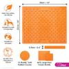LickiMat X Large Breed Buddy Dog Lick Mat, Calming Slow Feeder and Anxiety Relief Alternative to Puzzle Toys, Orange view 2