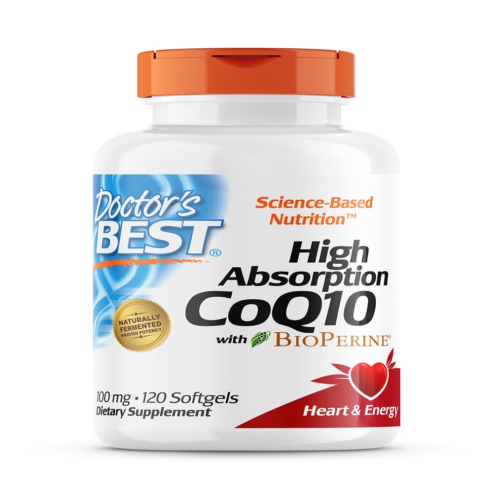 Doctor's Best High Absorption CoQ10 with BioPerine (Coenzyme Q10), 100 mg, 120 Softgels