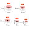 ZEOABSY 12-Pack 15 mL Clear Acrylic Diamond-Shaped Jars with Pink Screw Lids view 2