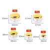 ZEOABSY 6-Pack 15 mL Transparent Acrylic Diamond-Shaped Empty Jars with Gold Screw Caps view 2