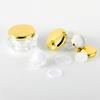ZEOABSY 6-Pack 15 mL Transparent Acrylic Diamond-Shaped Empty Jars with Gold Screw Caps view 3