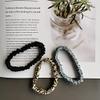 100% Pure 19 Momme Mulberry Silk Hair Ties, Soft Sleep Hair Ties, Silk Brocade view 2