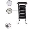 ppARK Black Salon Tray Trolley, 5-Tier Multipurpose Beauty Cart view 4