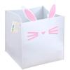 OYHOMO Kids' Felt Storage Basket with Bunny Design, Foldable Toy Bin with Handles view 1