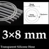 Pangyoo PYouo Flexible Silicone Tube, 1 m, 3 x 8 mm, Transparent view 2