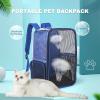 Foldable Breathable Pet Backpack for Small Dogs and Cats view 2