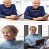 UrbanSky “HangOn” Hanging Reading Glasses, Blue, +1.75 D view 2