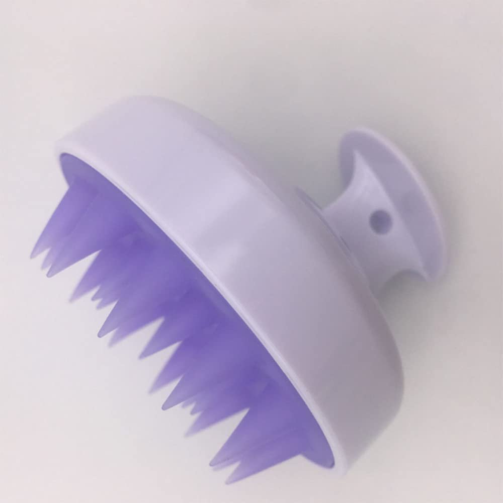 Scalp Massage Brush, Soft Silicone Shampoo Brush for Wet and Dry Hair, White