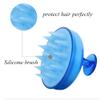 Scalp Massage Brush, Soft Silicone Shampoo Brush for Wet and Dry Hair, White view 3
