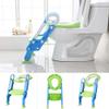 Foldable Kids Toilet Seat with Adjustable Step Stool view 2