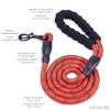 Monkimau Reflective Dog Leash (1.5m) - Nylon - for Large Dogs - Red view 3