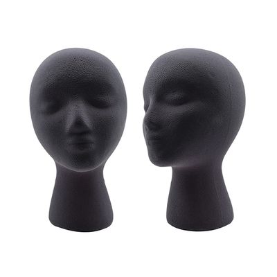 Foldable Female Mannequin Wig Display Head with EPS Flocking
